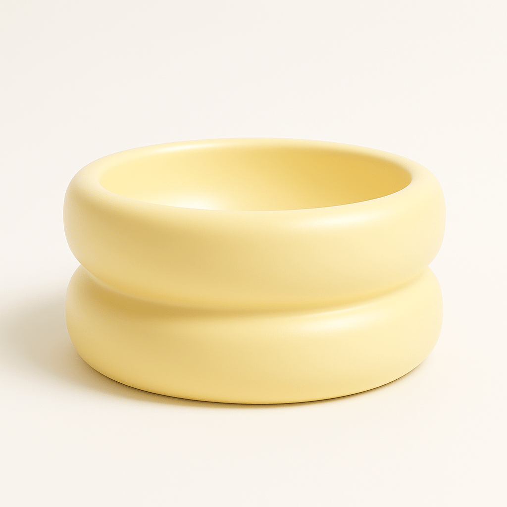 Double Donut Ceramic Pet Bowl - Poto Pata - 