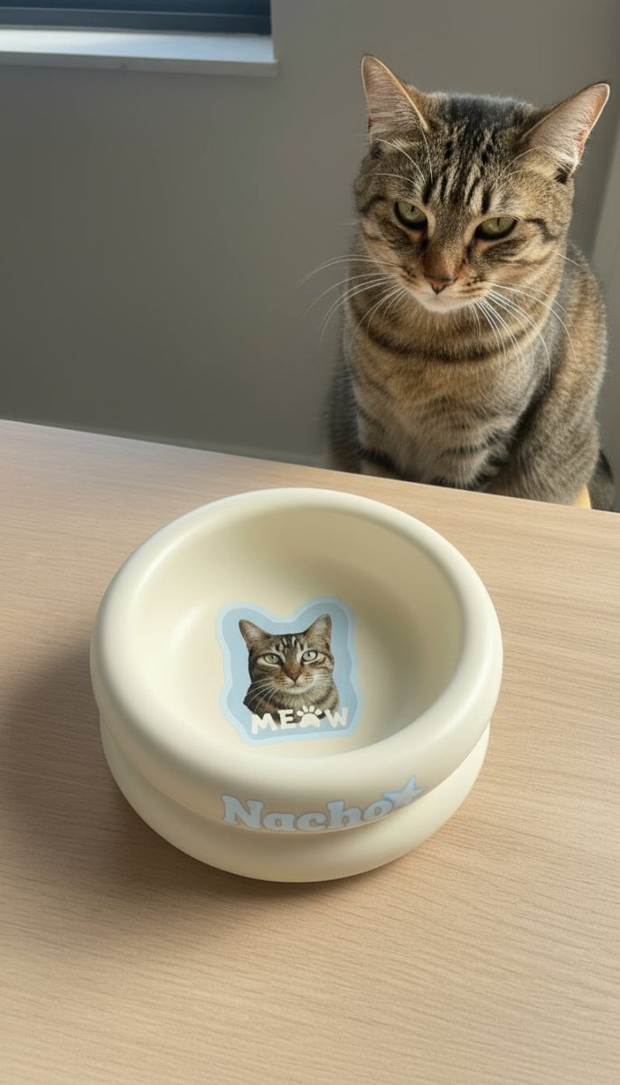 Double Donut Ceramic Pet Bowl - Poto Pata - 