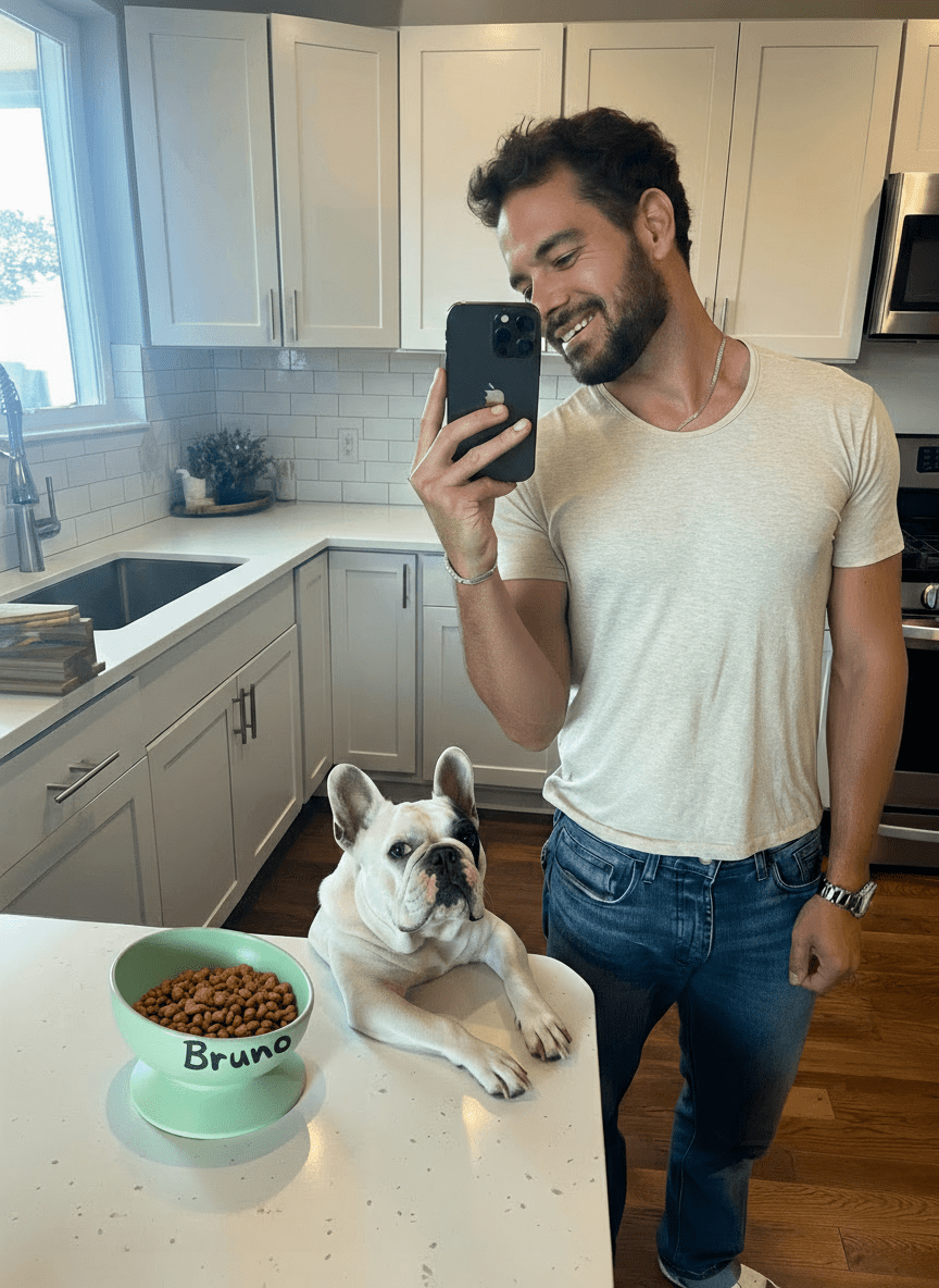 Neptune Ceramic Pet Food Bowl - Poto Pata - 